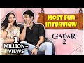 Gadar 2 Cast Utkarsh Sharma Simrat Kaur Sing Dance Play Games Fun Interview