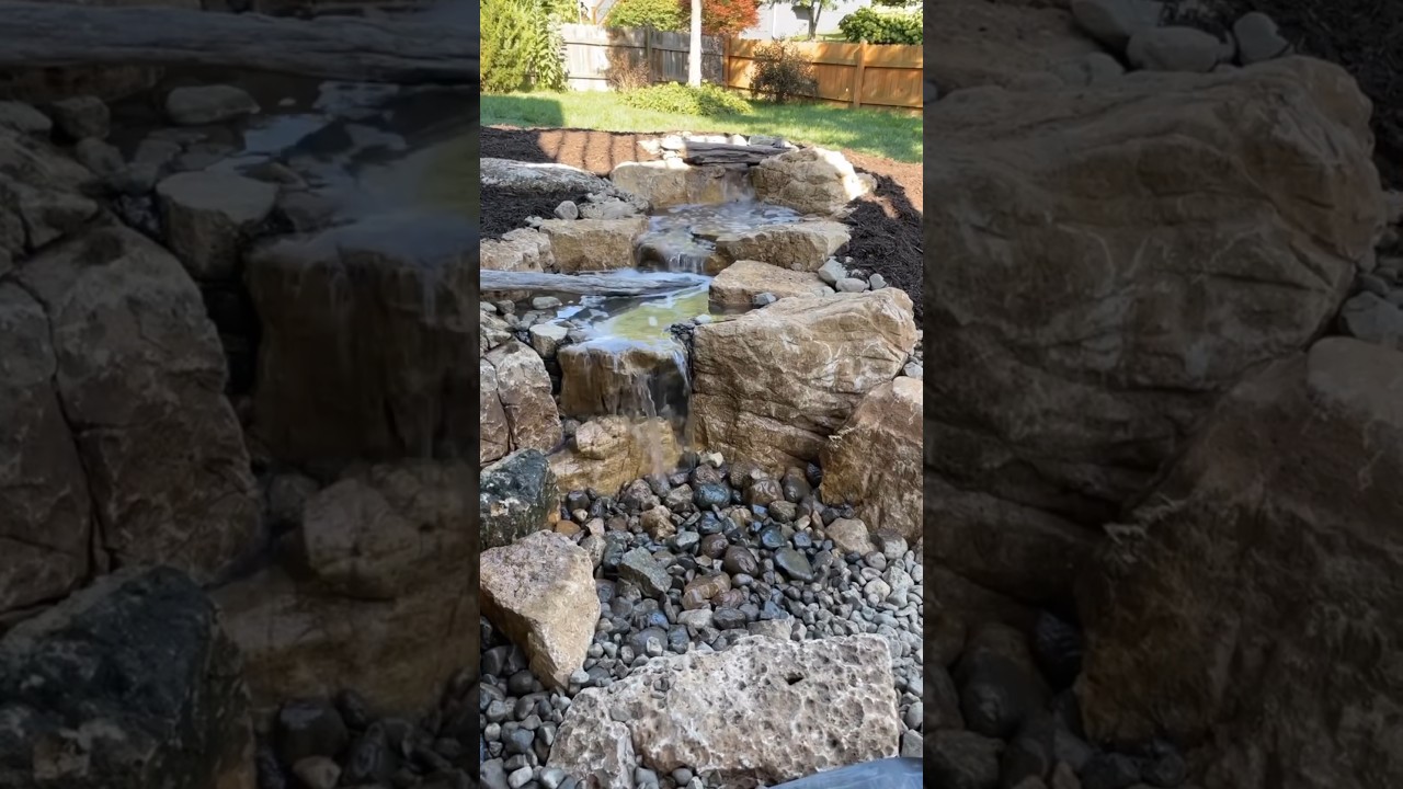 Building a Backyard Pondless Waterfall