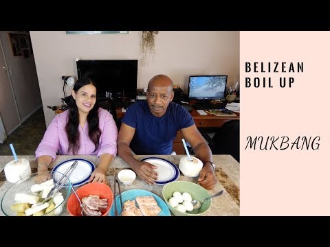 MUKBANG | Belizean Boil Up | Smacking Noises