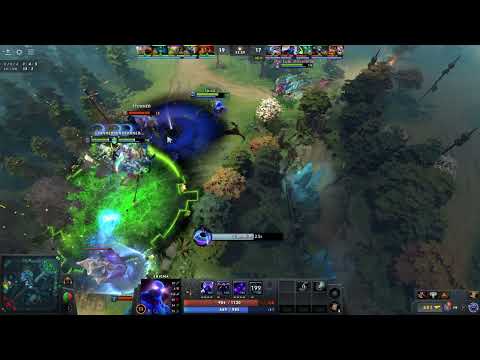 Enigma saves Necromancer, Alchemist and Witch Doctor from Magnus's skewer