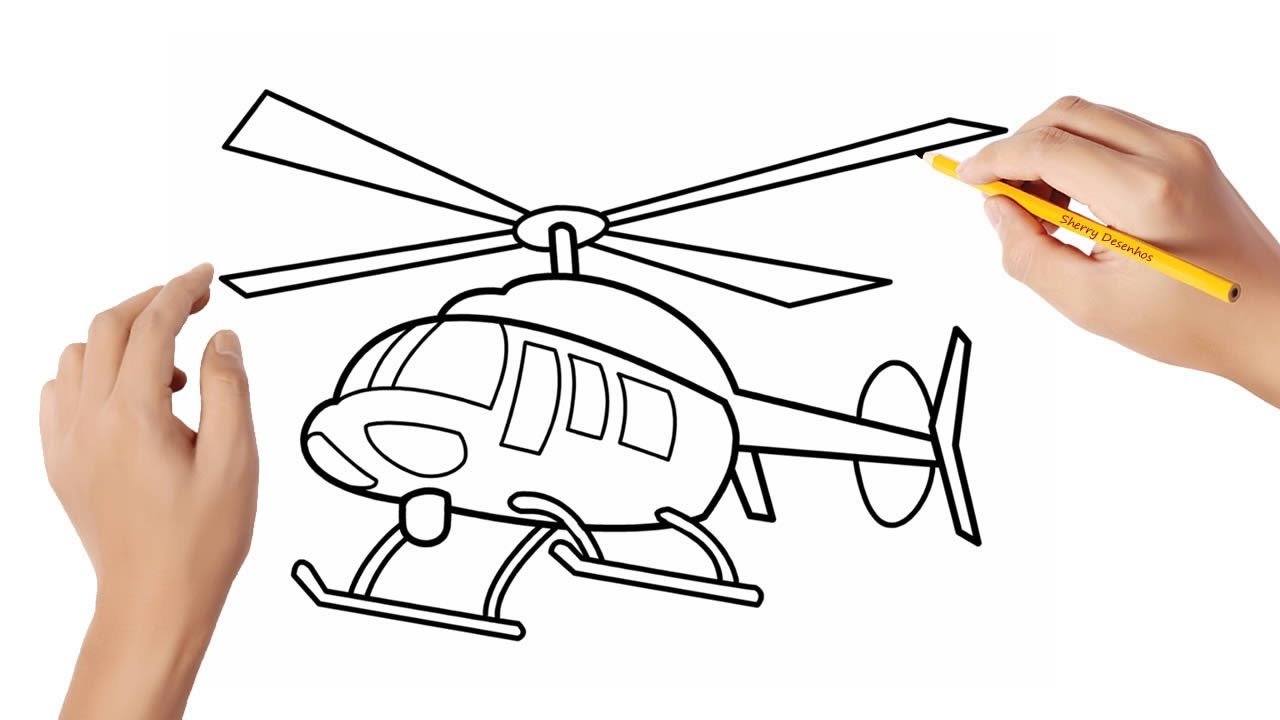 Como desenhar um helicóptero