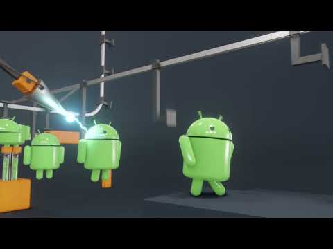Android Logo Factory Animation - Assembly Line - Sparta Unextended Remix