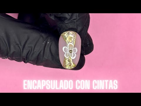 Diseño de uñas Cintas encapsuladas ♥ Deko Uñas