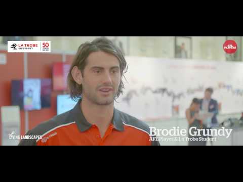 Brodie Grundy visits La Trobe's Living Landscapes