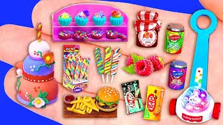 Download lagu 35 MINIATURE FOOD REALISTIC HACKS CRAFT FOR BARBIE DOLL's KITCHEN mp3
