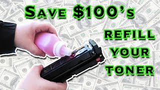Refill your Laser Printer Toner and save Hundred