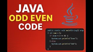 Download the video "Java Odd Even Code Explained 💻|Beginner Friendly | Tech With Yug"