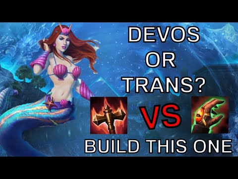 TRANS OR DEVOS? WHICH IS BETTER?!? - Medusa ADC Smite Conquest