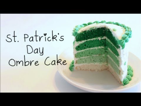 How to Make St. Patrick's Day Ombre Easy Bake Oven Cake!