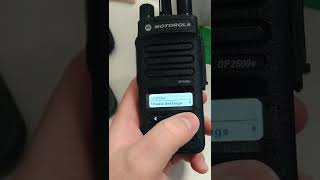 Accessing Motorola DP2600 Radio ID