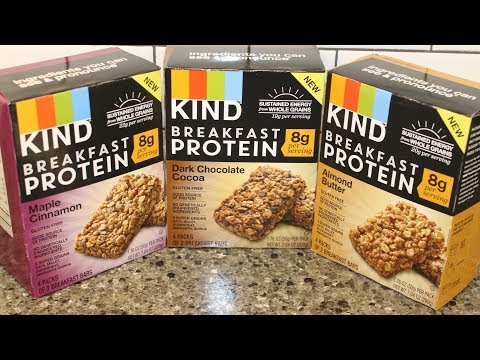 KIND Breakfast Protein Bars: Maple Cinnamon, Dark Chocolate Cocoa & Almond Butter Review