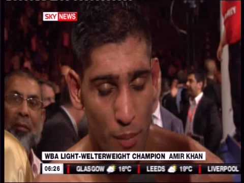 Amir Khan wins WBA light welterweight title