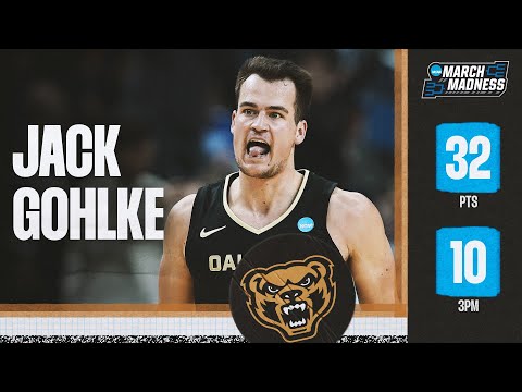 Jack Gohlke's historic shooting night leads Oakland to stunning win over Kentucky