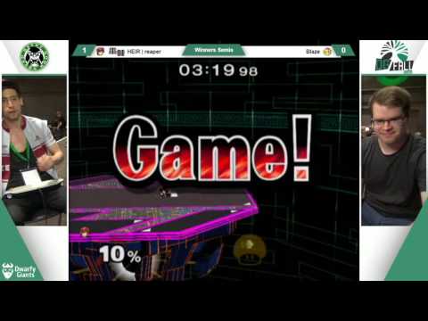DGFall 16 - Heir | reaper (Marth) Vs. Blaze (Peach) - Winners Semis - Melee Singles