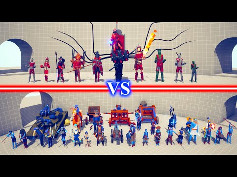 SPOOKY DLC TEAM vs RANGED TEAM - Totally Accurate Battle Simulator TABS