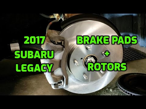 2017 Subaru Legacy Front Brake Pads and Rotors Install