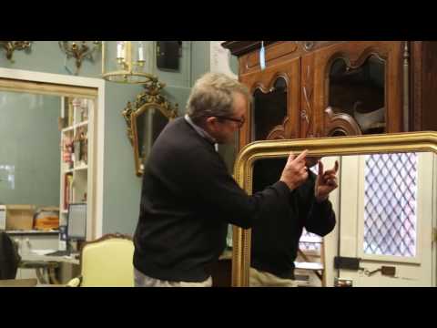 An elegant French Mantle Mirror