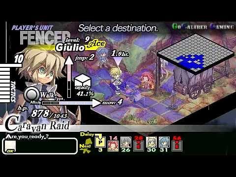 Gungnir PSP Walkthrough - Part 2 - Scene-01: Noble Assault - Carayan Raid Day 1 Night