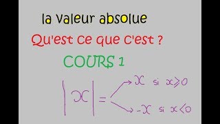 Vidéo de cours sur la valeur absolue