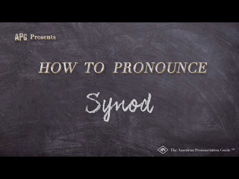 How to Pronounce Synod (Real Life Examples!)