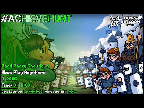 #AchieveHunt - Card Party Showdown (Xbox Play Anywhere) - 1,000G in 16m 00s!