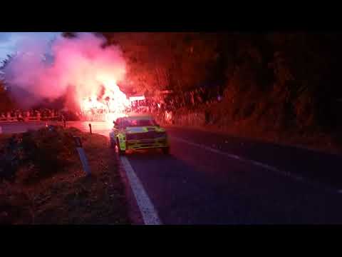 Paolo Diana close call at Rallylegend