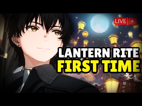 My First Lantern Rite in Genshin Impact 🌙✨ (LIVE)