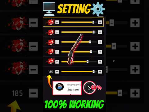 Free Fire Headshot setting 2025 ⚡ Best Sensitivity Settings ⚙️| Sensitivity + Hud Settings Free Fire