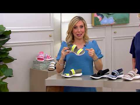 Clarks Cloudsteppers Stretch Sport Sandals - Mira Coast on QVC