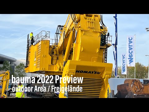 bauma 2022 Preview Freigelände / outdoor space am Vortag der Eröffnung