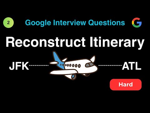 LeetCode 332: Reconstruct Itinerary | Recent Google Interview Question - 2