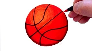 How to Draw a Realistic Basketball