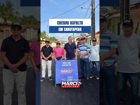 Tem asfalto em Carutapera com recursos das nossas emendas!