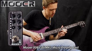 Video thumbnail for MOOER 008 Micro Preamp Cali MK3 - Sounds Test [Clean/Rock/Metal] by Bart Planting