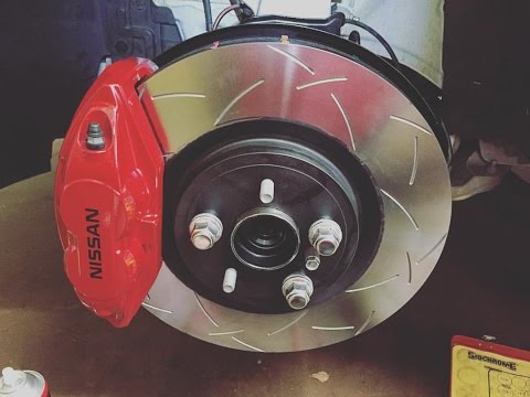 DBA Brake Rotor Upgrade Nissan 370Z T3 Slotted 4000 Series