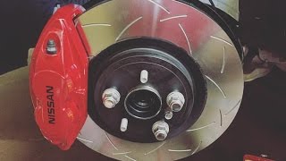 DBA Brake Rotor Upgrade Nissan 370Z T3 Slotted 4000 Series