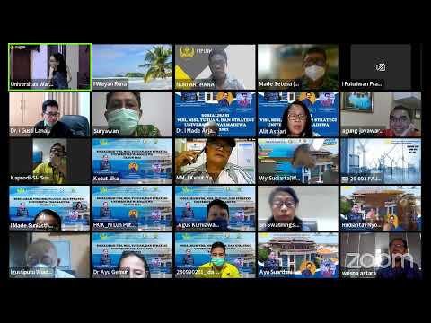 Sosialisasi Visi, Misi, dan Strategi Unwar 2022