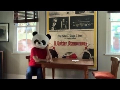 Bill Murray Wears Panda Mask While Chatting with Ellen