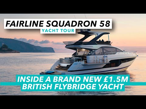 Fairline Squadron 58 yacht tour | Inside a brand new £1.5m British flybridge | Motor Boat & Yachting
