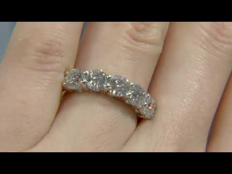 Five Stone Diamond Engagement Ring 2.50 Carats MD021