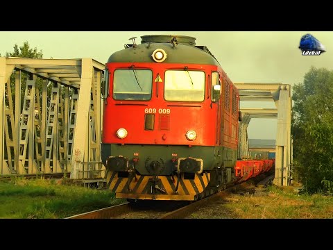 LDE2100 609 009-9 & Tren FOX Rail Intermodal Train in Oradea pe Apus/on Sunset - 24 June 2021
