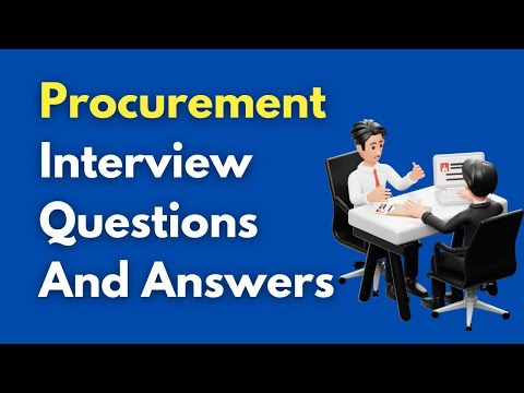 Procurement Interview Questions And Answers