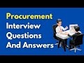 Procurement Interview Questions And Answers