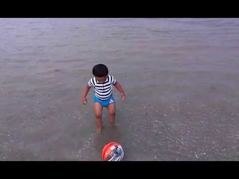 Rishik at Bettystown beach