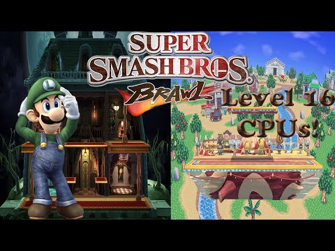 SSBB VS Level 16 CPUs! TAS #17 No Damage (Gecko Code in Description)