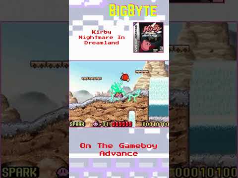 Kirby Nightmare In Dreamland on the Gameboy Advance. #bigbyte