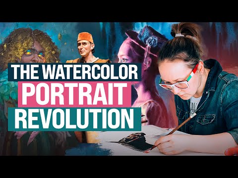 Learn from Watercolor Portraits From Anna Ivanova