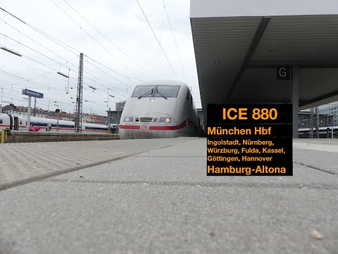 Quer durch Deutschland: Mitfahrt im ICE 880 von München nach Hamburg