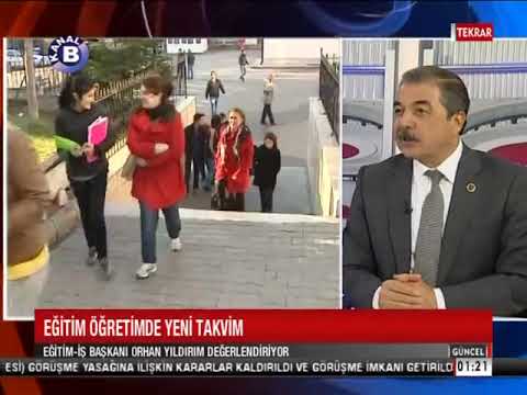 Genel Başkanımız Orhan Yıldırım, Kanal B’de “Güncel” adlı programda, ülke ve eğitim gündemine ilişkin değerlendirmelerde bulundu. | EĞİTİM İŞ