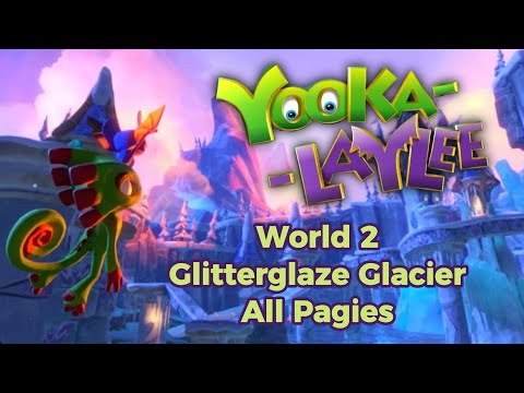 Yooka-Laylee – All Pagies in Glitterglaze Glacier (World 2, 100% Guide)